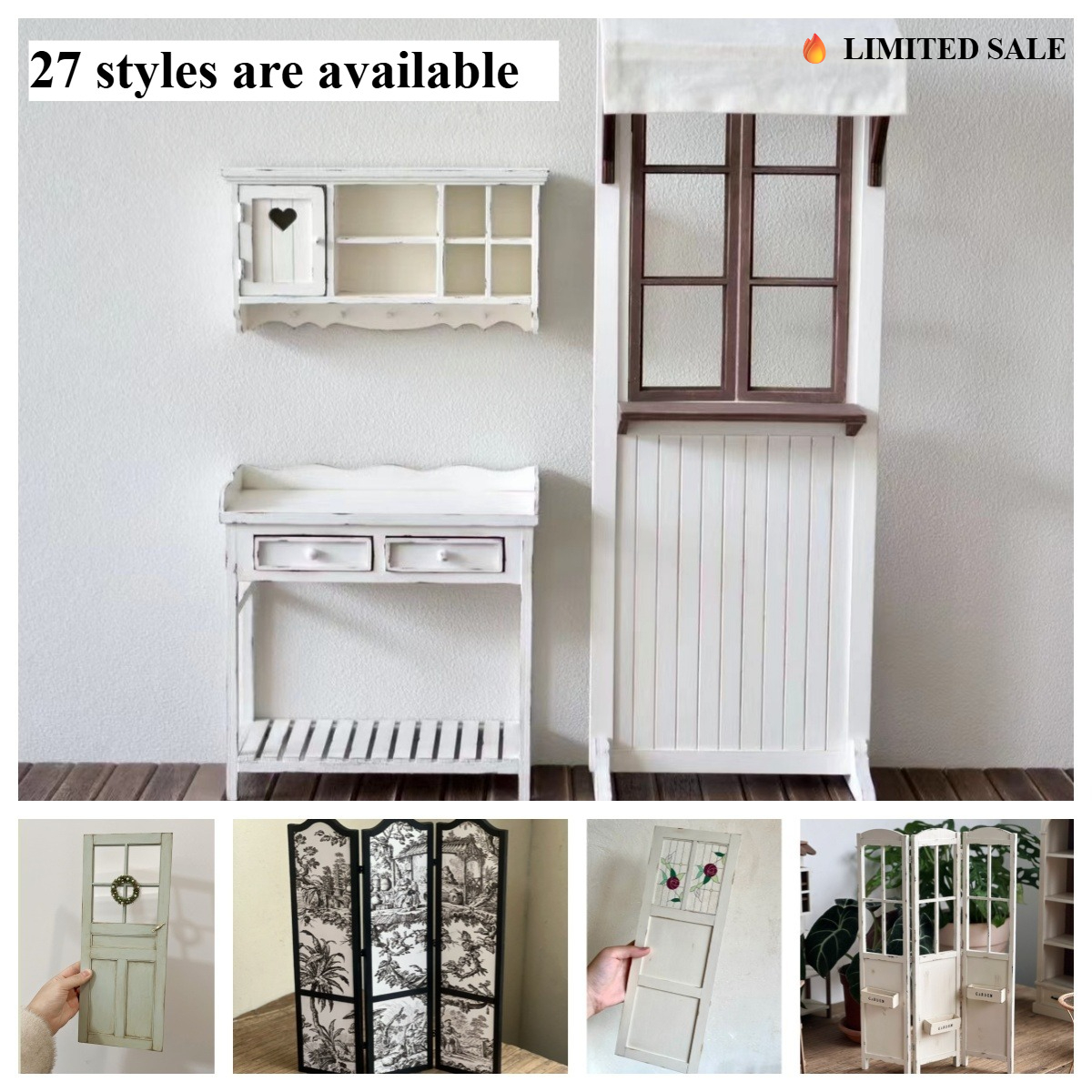 Smart Garden Diy - Rustic Miniature Room Divider Screen Vintage