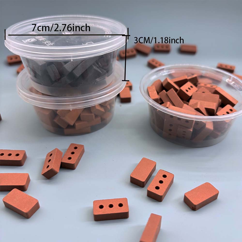 1box 50pcs bricks in Red Grey  - Smart Garden Diy recensie en prijs