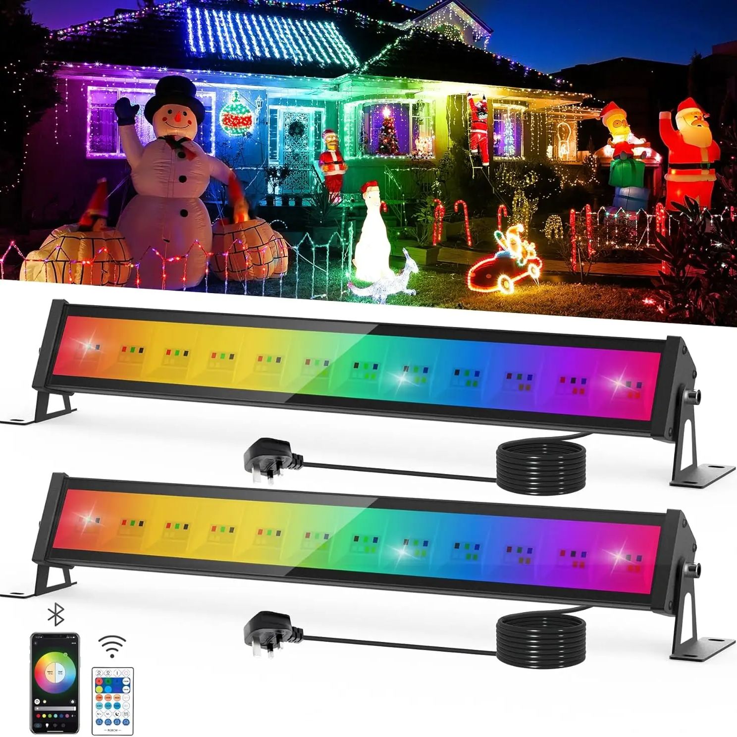 50W RGB LED Floodlight Bar Wit - Smart Garden Uk recensie en prijs