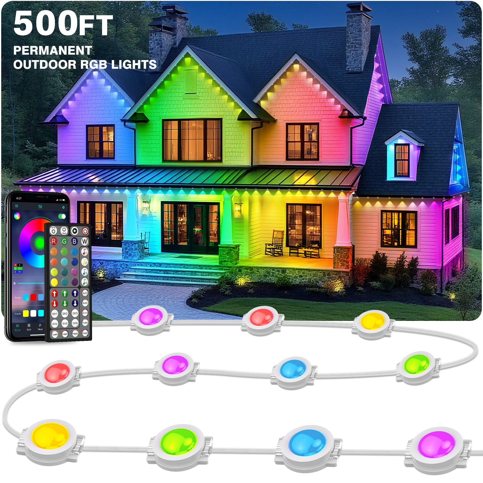 500FT Permanent Outdoor LED St - Smart Garden Diy recensie en prijs
