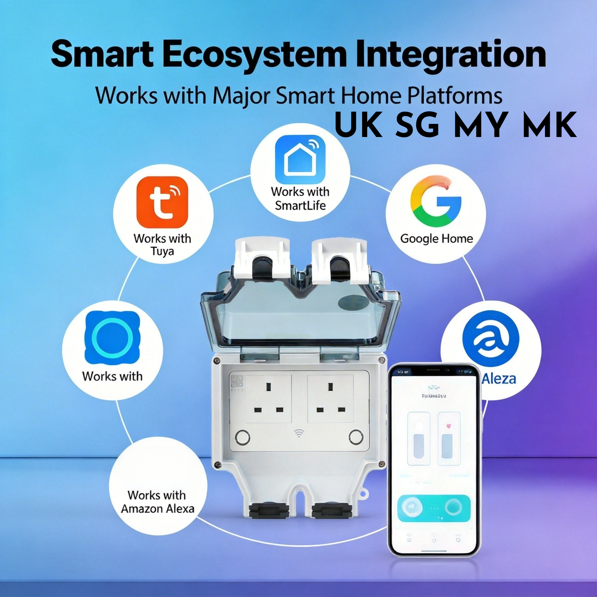 Tuya WIFI Smart Outdoor Socket - Smart Garden Uk recensie en prijs
