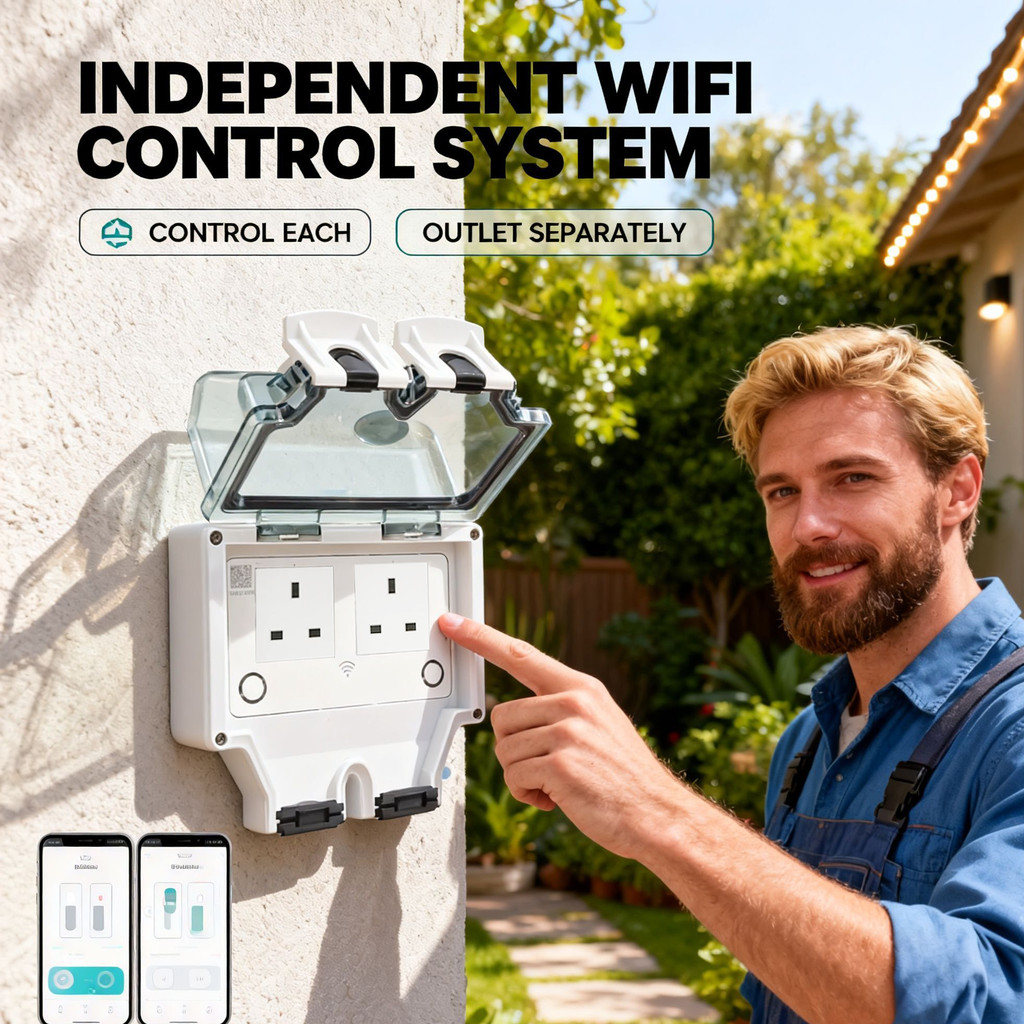Tuya WIFI Smart Outdoor Socket - Smart Garden Uk recensie en prijs