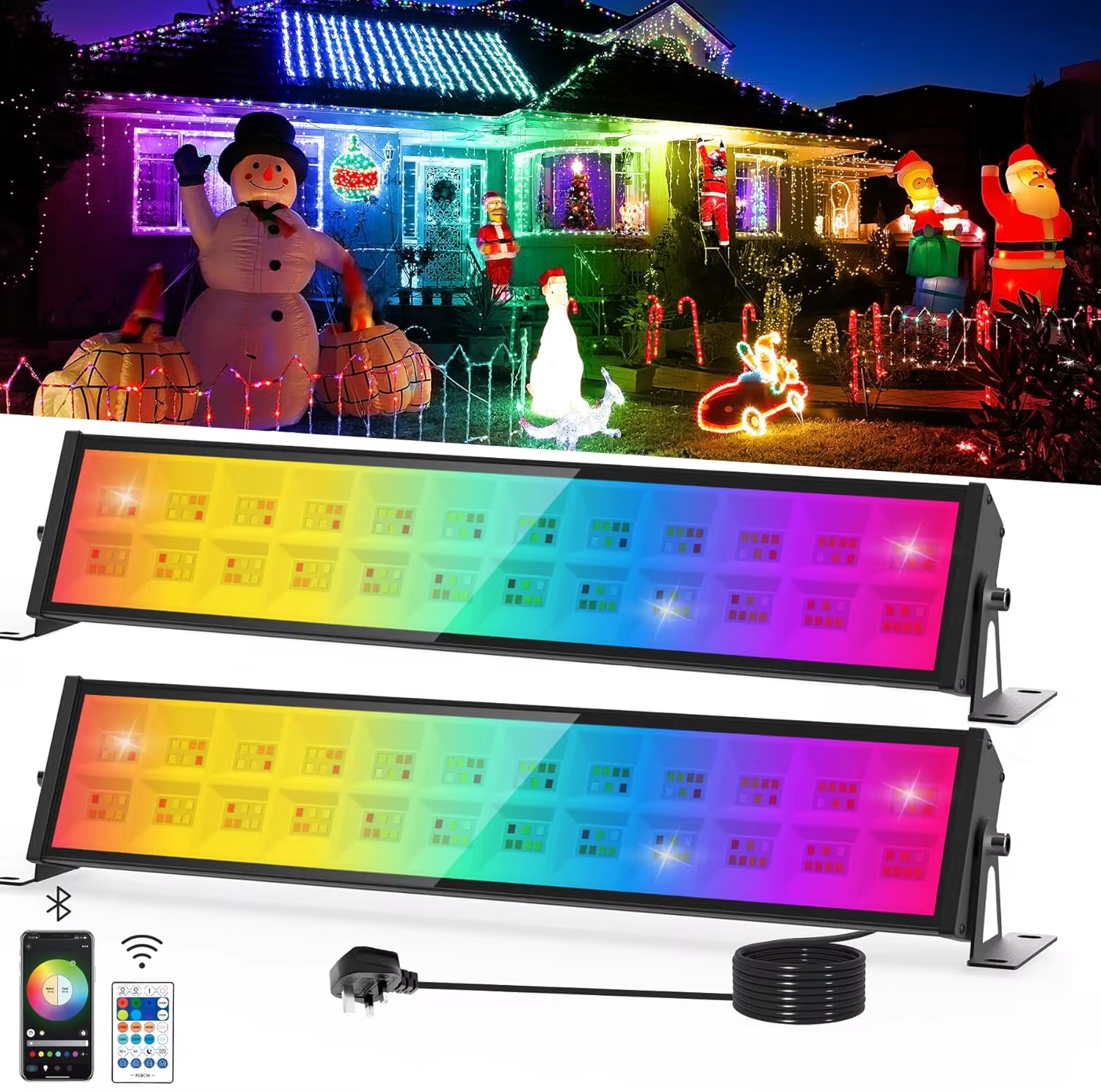 72W RGB LED Floodlight Bar Wit - Smart Garden Uk recensie en prijs