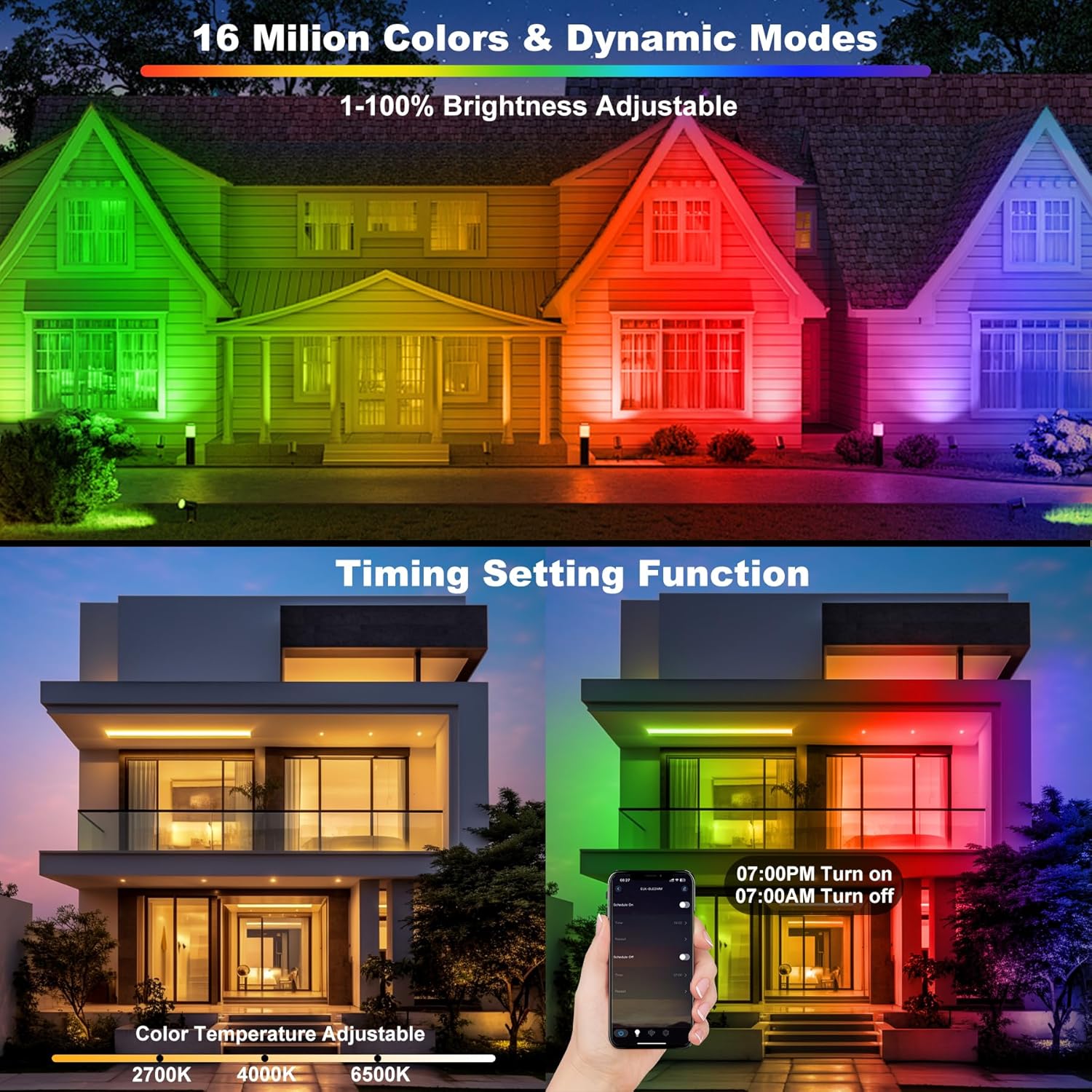 72W RGB LED Floodlight Bar Wit - Smart Garden Uk recensie en prijs