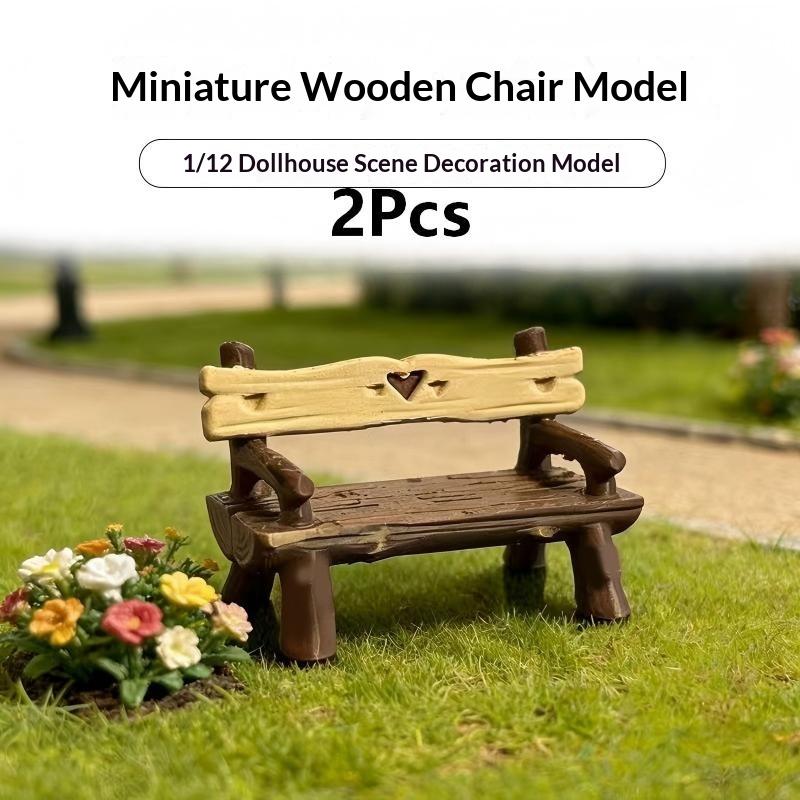 2Pcs 1/12 Miniature Bench Doll - Smart Garden Diy recensie en prijs