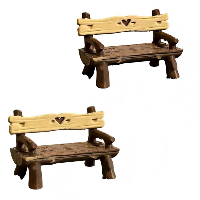 2Pcs 1/12 Miniature Bench Doll - Smart Garden Diy recensie en prijs