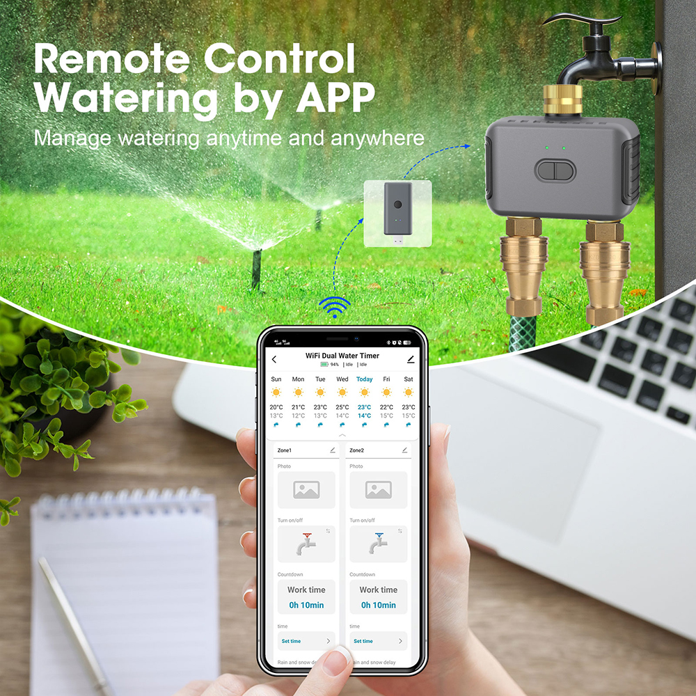 Tuya 2 Zone Watering Timer Gar - Smart Garden recensie en prijs